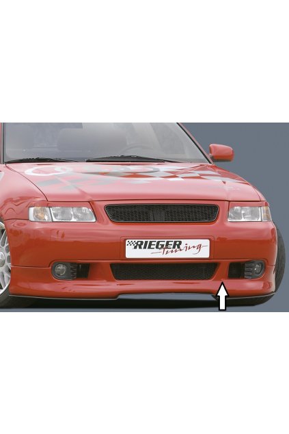 Rieger spoiler pod přední nárazník pro Audi A3 8L 3-dvéř., 5-dvéř., plast ABS bez povrchové úpravy, r.v. od 2000