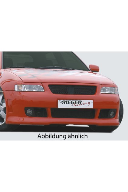 Rieger přední nárazník pro Audi A3 8L 3-dvéř., 5-dvéř., plast ABS bez povrchové úpravy, pro vozy s integrovanou maskou bez znaku, bez držáků originálních mlhových světel