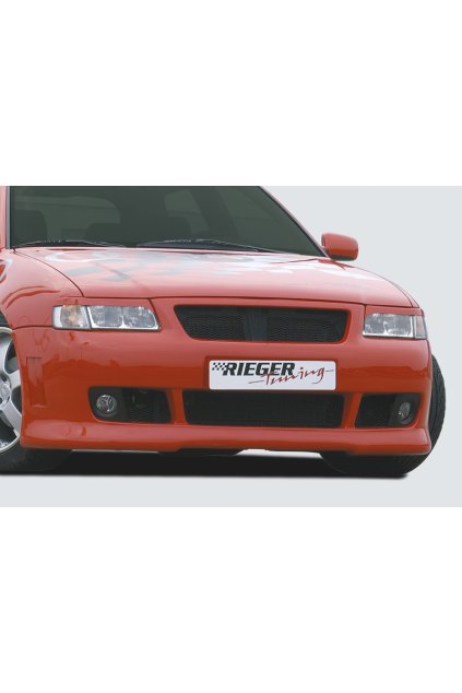 Rieger přední nárazník pro Audi A3 8L 3-dvéř., 5-dvéř., plast ABS bez povrchové úpravy, pro vozy s integrovanou maskou bez znaku, s držáky originálních mlhových světel