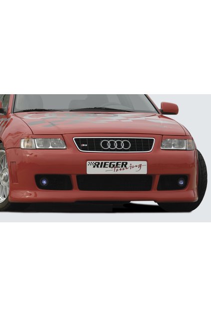 Rieger přední nárazník pro Audi A3 8L 3-dvéř., 5-dvéř., plast ABS bez povrchové úpravy, pro orig. masku S3, s držáky originálních mlhových světel