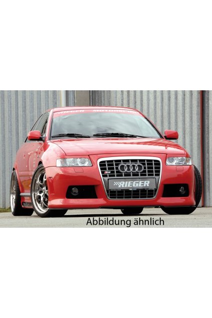 Rieger kompletní přední nárazník R-Frame pro Audi A3 8L 3-dvéř., 5-dvéř., plast ABS bez povrchové úpravy, pro originální masku Audi, s držáky mlhových světel
