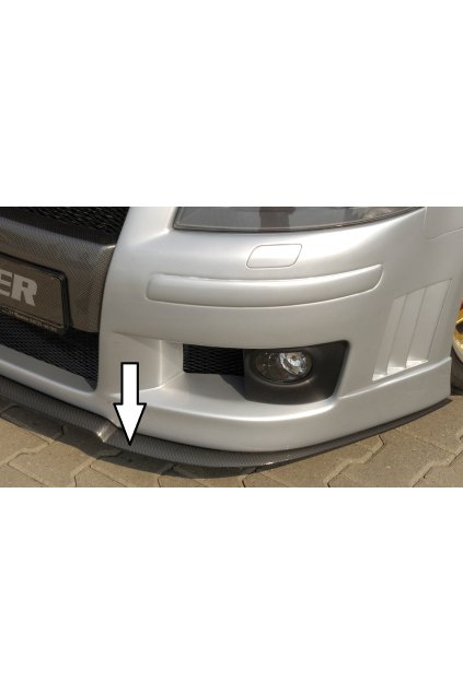 Rieger lipa pod přední nárazník Rieger pro Audi A3 8P 3-dvéř. před faceliftem, -05/05, plast ABS s povrchovou úpravou Carbon-Look