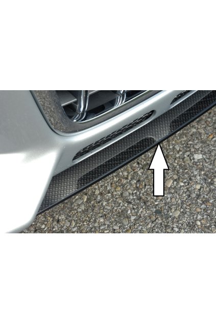 Rieger lipa pod přední nárazník Rieger pro Audi A3 8P 3-dvéř., 5-dvéř. před faceliftem, -05/05, plast ABS s povrchovou úpravou Carbon-Look