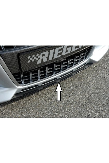 Rieger lipa pod přední nárazník Rieger pro Audi A3 8P 3-dvéř., 5-dvéř., Sportback, 06/05-06/08, plast ABS s povrchovou úpravou Carbon-Look