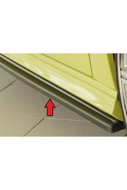 Rieger spoiler pod boční práh mont. strana pravá pro Audi A3 S3 8V 5-dvéř. (sportback 8VA) vč. faceliftu, r.v. 05/13-08/16, 09/16-, plast ABS bez povrchové úpravy