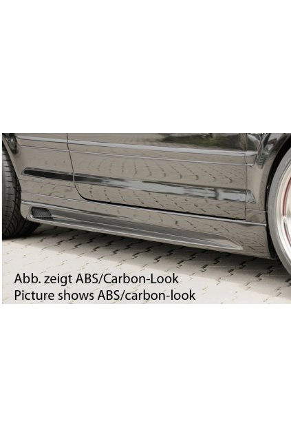 Rieger boční práh mont. strana levá pro Audi A4 8H kabriolet, r.v. 04/02-, plast ABS bez povrchové úpravy, s prolisem a výřezem