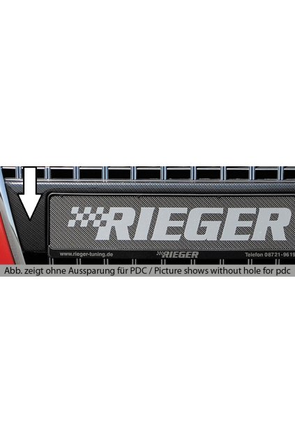 Rieger držák RZ pro Audi A4 8H kabriolet před faceliftem, plast ABS s povrchovou úpravou Carbon-Look