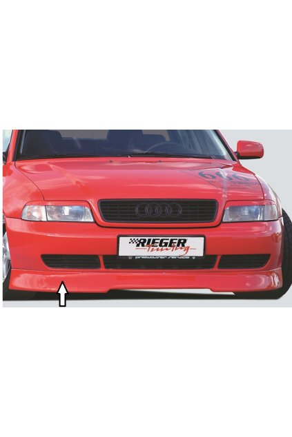 Rieger spoiler pod přední nárazník pro Audi A4 B5 avant, sedan, r.v. 11/94-98, plast ABS bez povrchové úpravy, r.v. 11/1994-1998