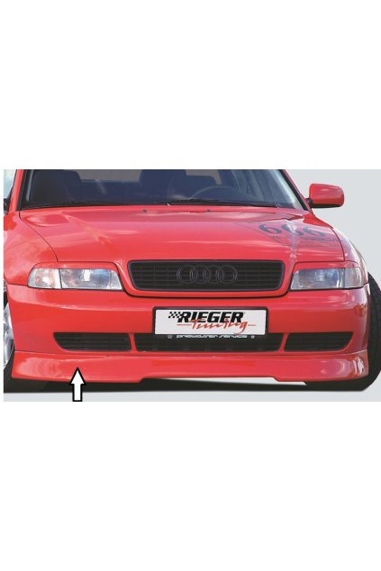 Rieger spoiler pod přední nárazník pro Audi A4 B5 avant, sedan, r.v. 99-12/00, plast ABS bez povrchové úpravy, r.v. 1999-12/2000
