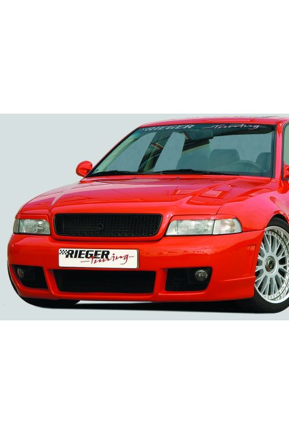 Rieger přední nárazník pro Audi A4 B5 avant, sedan, plast ABS bez povrchové úpravy, s držáky originálních mlhových světel