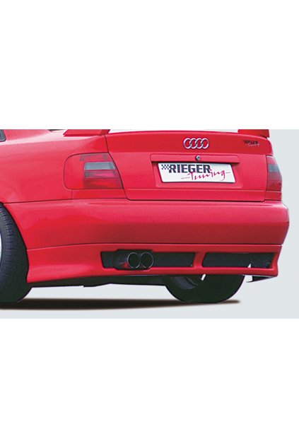 Rieger spoiler pod zadní nárazník pro Audi A4 B5 avant, sedan r.v. 99-12/00, plast ABS bez povrchové úpravy, r.v. 1999-12/2000, pro vozy bez parkovacího asistenta (PDC)