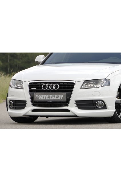 Rieger spoiler pod přední nárazník pro Audi A4 B8, B81 avant, sedan před faceliftem, r.v. 11/07-12/11, plast ABS bez povrchové úpravy, S-Line