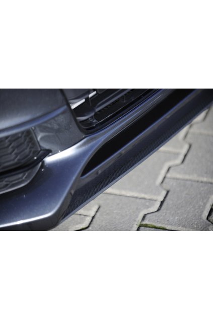 Rieger lipa pod přední nárazník Rieger pro Audi A4 B8, B81 avant, sedan po faceliftu, 01/12-, plast ABS s povrchovou úpravou Carbon-Look, pod přední spoiler Rieger obj. kód K 00055538
