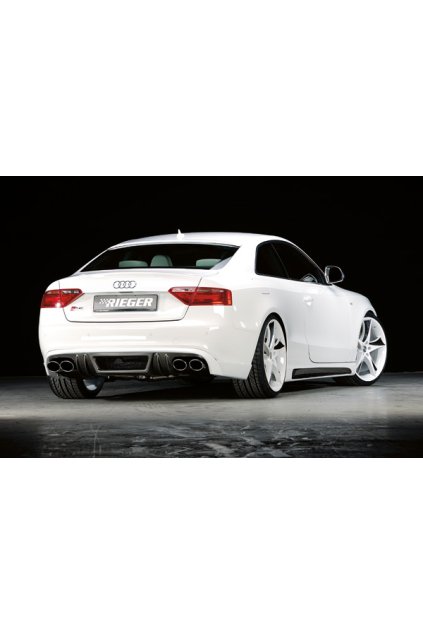 Rieger spoiler pod zadní nárazník pro Audi A4 B8, B81 sedan r.v. 11/07-, plast ABS s povrchovou úpravou Carbon-Look