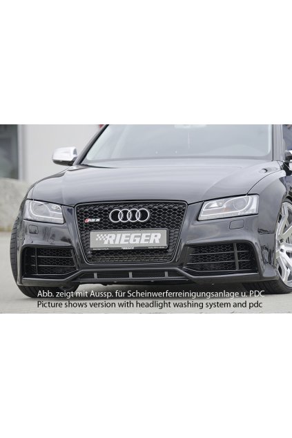 Rieger přední nárazník pro Audi A5 B8, B81 kabriolet, kupé, Sportback před faceliftem, plast ABS bez povrchové úpravy