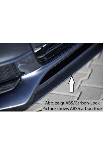 Rieger lipa pod přední nárazník Rieger pro Audi A5 B8, B81 kabriolet, kupé, Sportback po faceliftu, 10/11-06/16, plast ABS bez povrchové úpravy, pod přední spoiler Rieger obj. kód K 00055468
