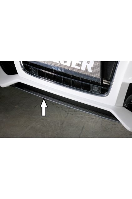 Rieger lipa pod přední nárazník Rieger pro Audi A5 B8, B81 kabriolet, kupé, Sportback před faceliftem, 06/07-07/11, plast ABS s povrchovou úpravou Carbon-Look, pod přední nárazník Rieger obj. kód K 00055430/31/32/33