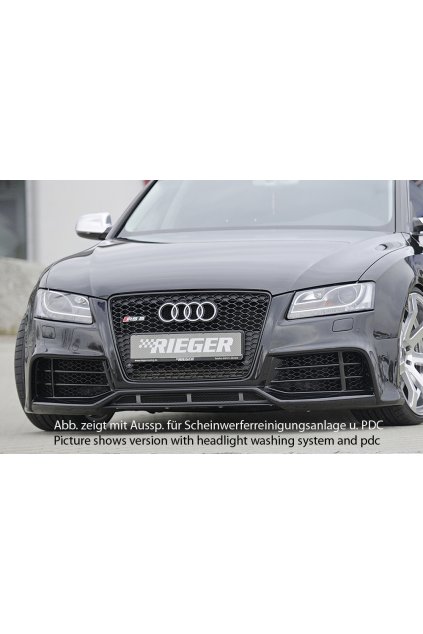 Rieger přední nárazník pro Audi A5 S5 B8, B81 kabriolet, kupé, Sportback před faceliftem, plast ABS bez povrchové úpravy