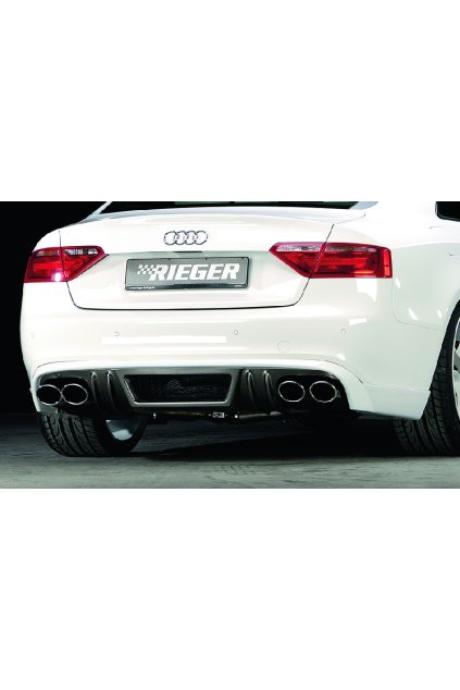 Rieger spoiler pod zadní nárazník pro Audi A5 S5 B8, B81 kabriolet, kupé před faceliftem r.v. 06/07-07/11, plast ABS s povrchovou úpravou Carbon-Look