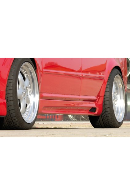 Rieger boční práh mont. strana levá pro Audi A6 4B avant, sedan vč. faceliftu, r.v. 01/97-06/01, 07/01-, plast ABS bez povrchové úpravy, s prolisem a výřezem