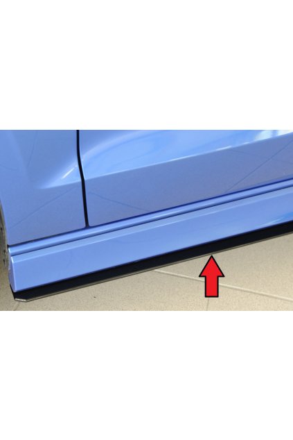 Rieger spoiler pod boční práh mont. strana levá pro Audi RS3 8V 5-dvéř. (sedan 8VS / 8VM) po faceliftu, r.v. 02/17-, plast ABS bez povrchové úpravy