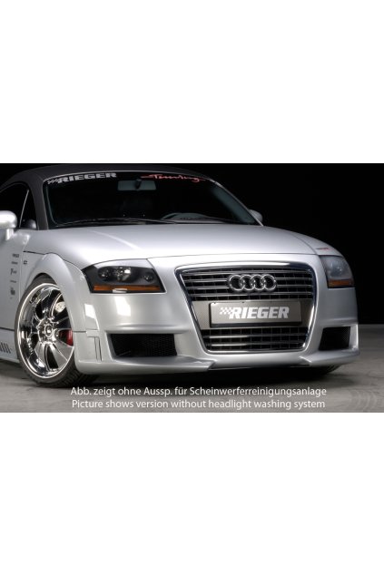 Rieger kompletní přední nárazník R-Frame pro Audi TT 8N kupé, roadster, plast ABS bez povrchové úpravy, pro vozy s ostřikovači světlometů