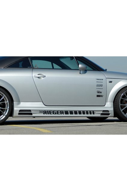 Rieger boční práh mont. strana pravá pro Audi TT 8N kupé, roadster, r.v. 98-03, plast ABS bez povrchové úpravy, s prolisem, s prolisem a dvěma výřezy