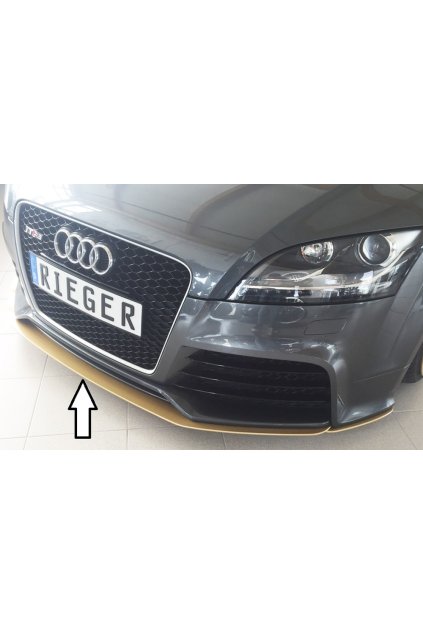 Rieger lipa pod přední nárazník Rieger pro Audi TT RS 8J kupé, roadster, 09/09-, plast ABS bez povrchové úpravy