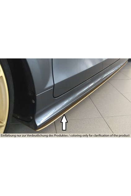 Rieger spoiler pod boční práh mont. strana levá pro Audi TT RS 8J kupé, roadster, r.v. 09/09-, plast ABS bez povrchové úpravy