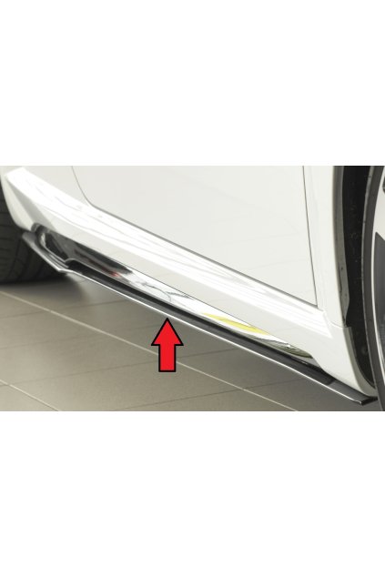 Rieger spoiler pod boční práh mont. strana pravá pro Audi TT RS 8J, 8J1-FV, 8S kupé, roadster po faceliftu, r.v. 09/18-, plast ABS bez povrchové úpravy