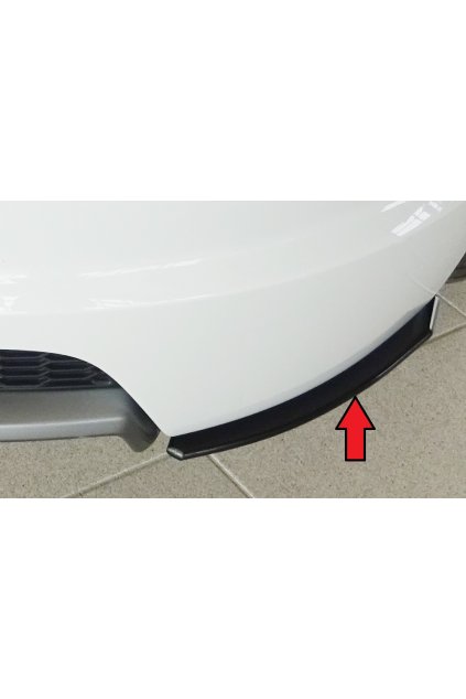 Rieger spoiler pod zadní nárazník na pravé straně pro Audi TTS 8J-FV, 8S kupé, roadster před faceliftem r.v. 07/14-08/18, plast ABS bez povrchové úpravy