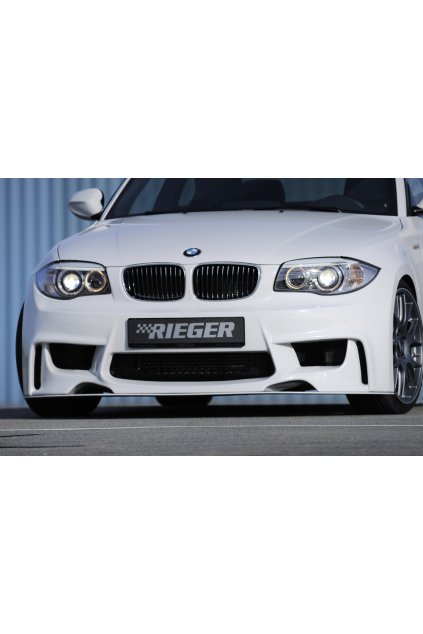 Rieger přední nárazník pro BMW řada 1 E81, E82, E88, E87 2-dvéř., 4-dvéř., kabriolet, kupé, sedan, plast ABS bez povrchové úpravy