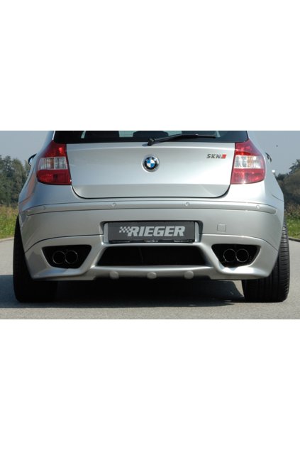 Rieger spoiler pod zadní nárazník pro BMW řada 1 E87 4-dvéř., sedan před faceliftem r.v. 09/04-03/07, plast ABS bez povrchové úpravy