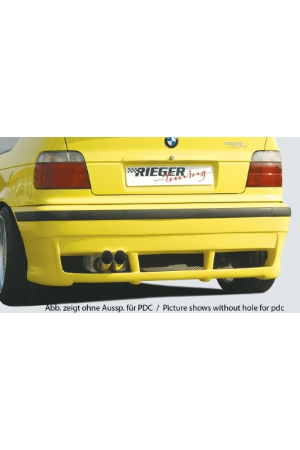 Rieger zadní nárazník pro BMW řada 3 E36 compact, plast ABS bez povrchové úpravy