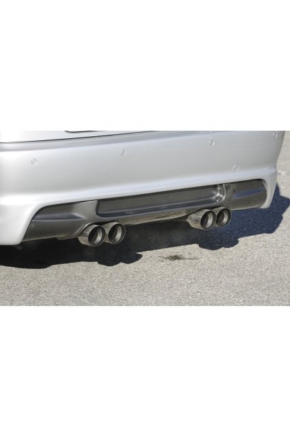 Rieger vložka zadního nárazníku M3-Look pro BMW řada 3 E46 kabriolet, kupé, sedan vč. faceliftu, plast ABS s povrchovou úpravou Carbon-Look