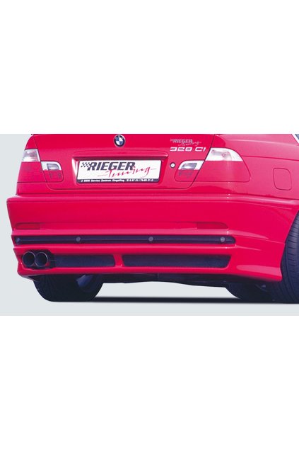 Rieger spoiler pod zadní nárazník pro BMW řada 3 E46 kupé před faceliftem r.v. 02/98-12/01, plast ABS bez povrchové úpravy