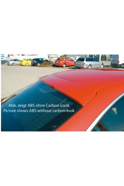 Rieger patka na zadní okno pro BMW řada 3 E46 kupé vč. faceliftu, 02/02-, 02/98-12/01, plast ABS s povrchovou úpravou Carbon-Look