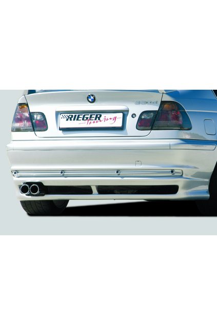 Rieger spoiler pod zadní nárazník pro BMW řada 3 E46 sedan před faceliftem r.v. 02/98-12/01, plast ABS bez povrchové úpravy, včetně tahokovové mřížky