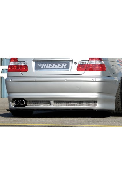 Rieger spoiler pod zadní nárazník pro BMW řada 3 E46 sedan po faceliftu r.v. 02/02-, plast ABS bez povrchové úpravy