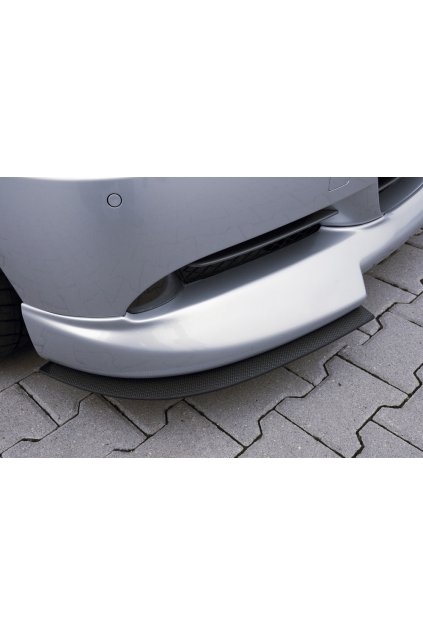 Rieger lipa pod přední nárazník Rieger pro BMW řada 3 E90, E91 sedan, touring před faceliftem, 03/05-08/08, 08/05-08/08, plast ABS s povrchovou úpravou Carbon-Look, pod přední spoiler Rieger obj. kód K 00053400