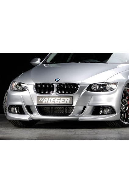 Rieger přední nárazník pro BMW řada 3 E92, E93 kabriolet, kupé před faceliftem, plast ABS bez povrchové úpravy, pro vozy bez ostřikovačů světlometů a parkovacího asistenta (PDC)