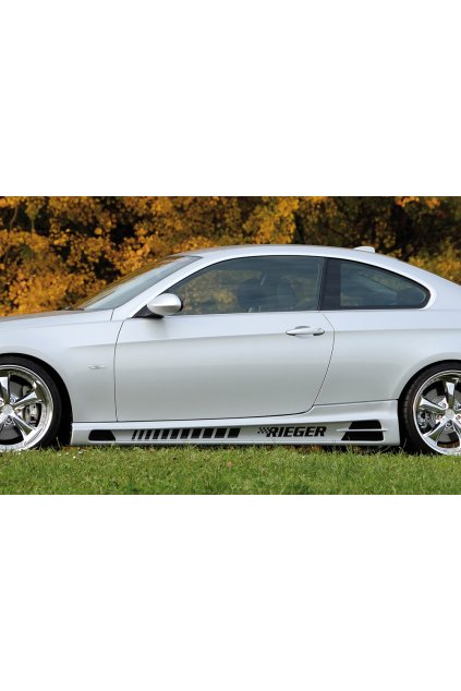 Rieger boční práh mont. strana pravá pro BMW řada 3 E92, E93 kabriolet, kupé vč. faceliftu, r.v. 03/07-02/10, 03/10-, 09/06-02/10, plast ABS bez povrchové úpravy, s prolisem, s prolisem a dvěma výřezy