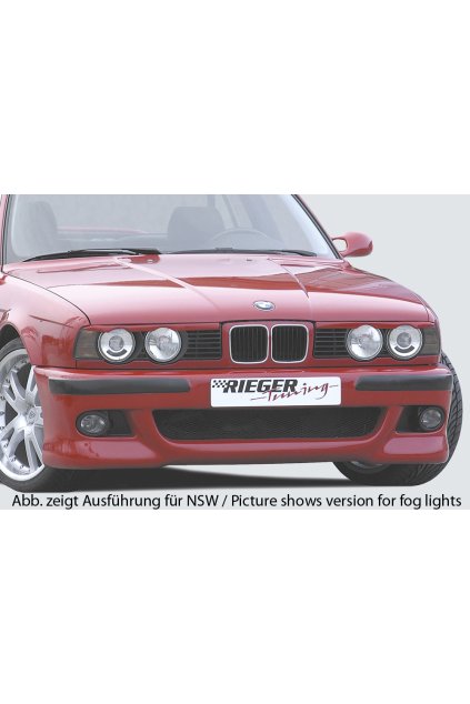 Rieger přední nárazník pro BMW řada 5 E34 sedan, touring, plast ABS bez povrchové úpravy, bez držáků mlhových světel