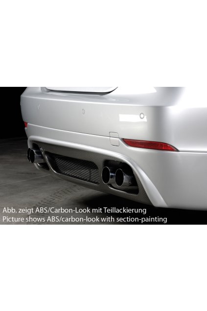 Rieger spoiler pod zadní nárazník pro BMW řada 5 E60 sedan před faceliftem r.v. -08, plast ABS s povrchovou úpravou Carbon-Look