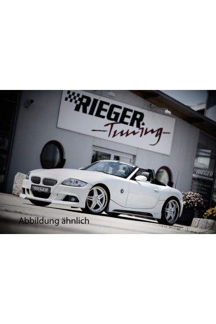 Rieger přední nárazník pro BMW Z4 E85 kupé, roadster po faceliftu, plast ABS bez povrchové úpravy, s výřezy pro mlhová světla, pro vozy bez ostřikovačů předních světlometů