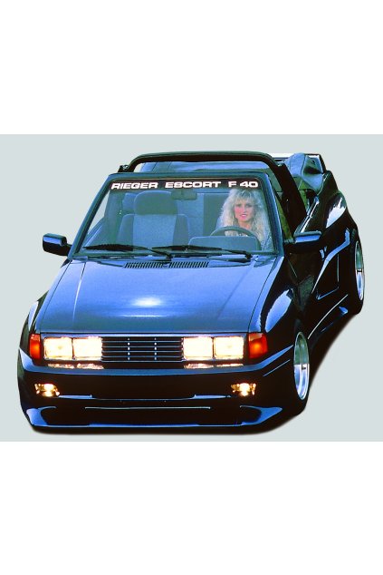 Rieger přední nárazník pro Ford Escort 3 3-dvéř., GFK (laminát)