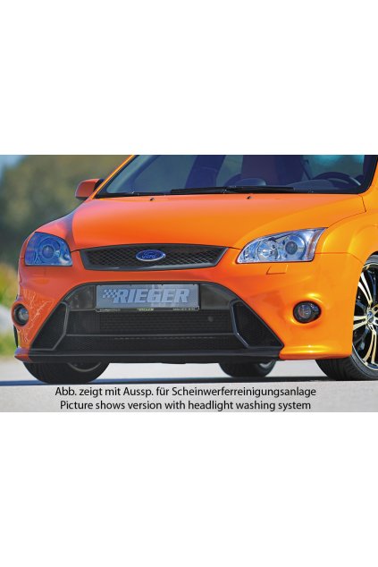 Rieger přední nárazník pro Ford Focus 2 vč. ST 3-dvéř., 5-dvéř. před faceliftem, plast ABS bez povrchové úpravy, pro vozy bez ostřikovačů světlometů