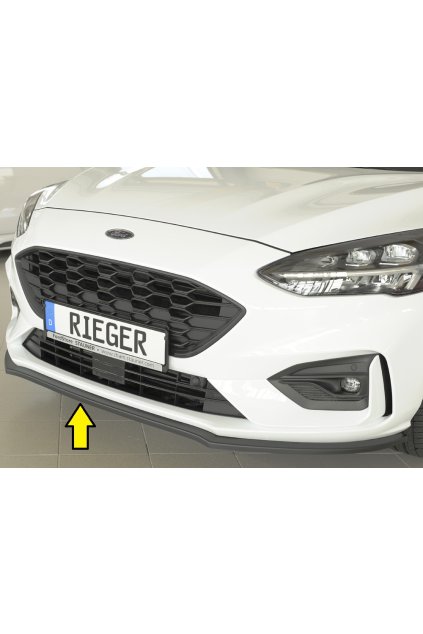 Rieger lipa pod přední nárazník pro Ford Focus 4 DEH, ST 5-dvéř. (combi), 5-dvéř. (hatchback), 5-dvéř. (sedan), 06/19-, 09/18-, plast ABS bez povrchové úpravy