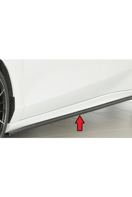 Rieger spoiler pod boční práh mont. strana levá pro Ford Focus 4 DEH, ST 5-dvéř. (combi), 5-dvéř. (hatchback), 5-dvéř. (sedan), r.v. 06/19-, 09/18-, plast ABS bez povrchové úpravy