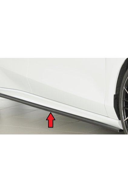 Rieger spoiler pod boční práh mont. strana pravá pro Ford Focus 4 DEH, ST 5-dvéř. (combi), 5-dvéř. (hatchback), 5-dvéř. (sedan), r.v. 06/19-, 09/18-, plast ABS bez povrchové úpravy
